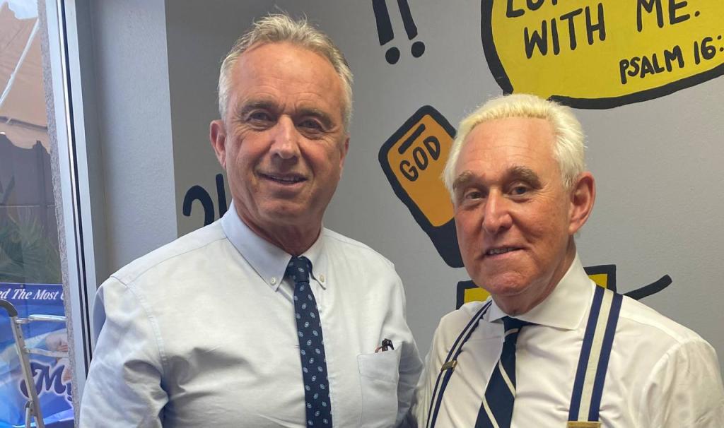 Robert F. Kennedy Jr. and Roger Stone