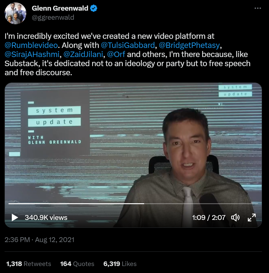 Rumble Exclusives Embed: Greenwald