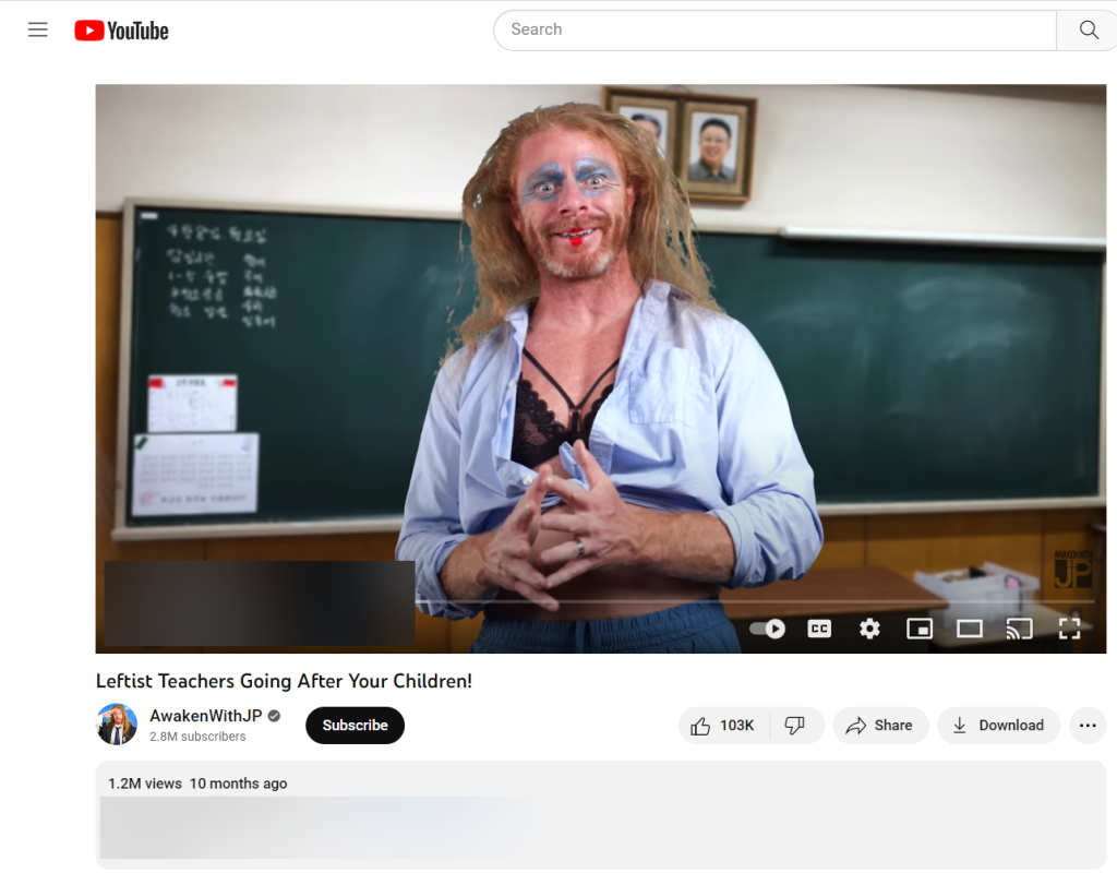 JP Sears leftist teachers youtube video