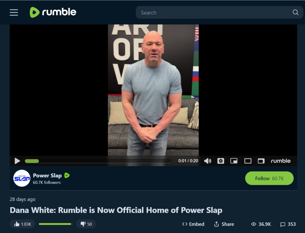 Rumble Exclusives Embed: Power Slap