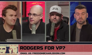 Charlie Kirk: "Aaron Rodgers would be brilliant" as a vice presidential candidate