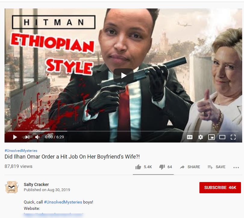 YouTube Omar conspiracy theory image